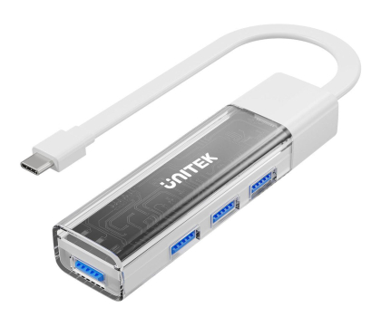 Hub USB Unitek Hub Dwukierunkowy USB-C/USB-A - 4x USB-A